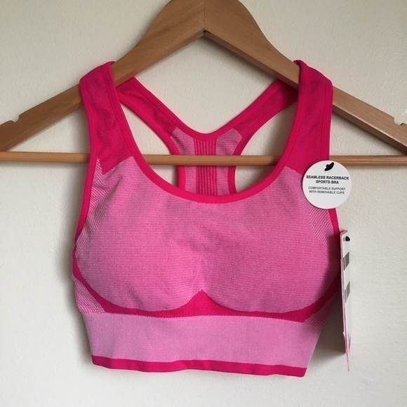 5/$15 - NEW FIT COLLECTIVE Pink‎ Sports Bra - Picture 1 of 4